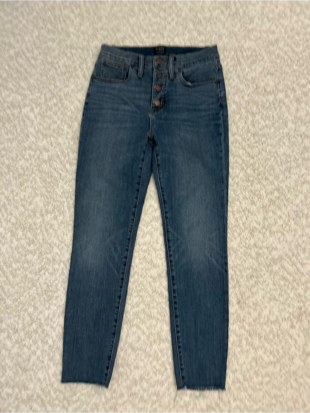 J. Crew High-Rise Skinny Jeans in Indigo Wash